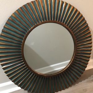 Fluted Iridescent Mirror